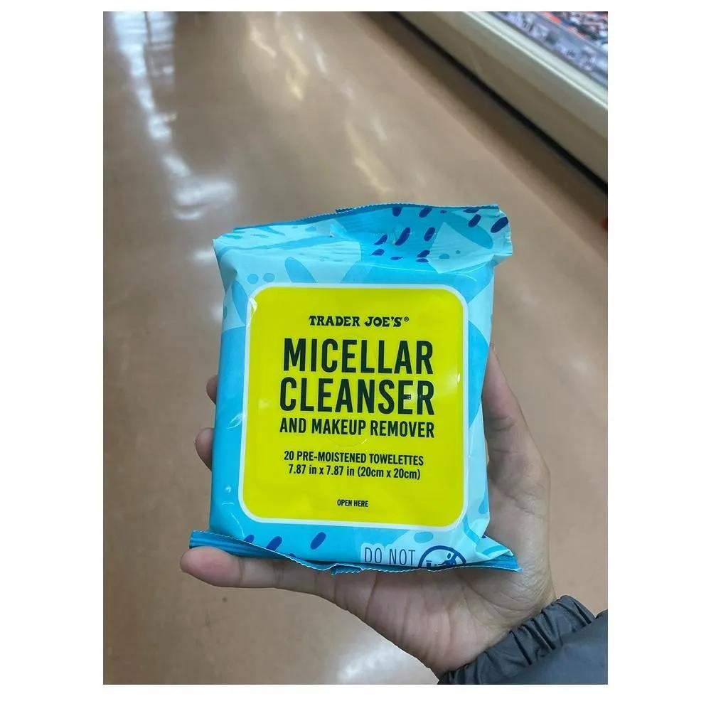 

Trader Joe s Micellar Cleanser and Makeup Remover, 4 Packs of 20 Micellar Wipes