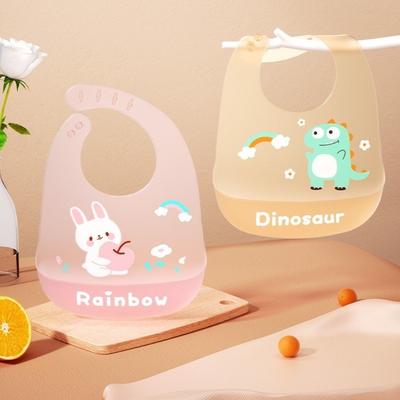 Waterproof Baby Bibs Soft Silicone Baby Feeding Stuff Portable Kids Feeding Bib