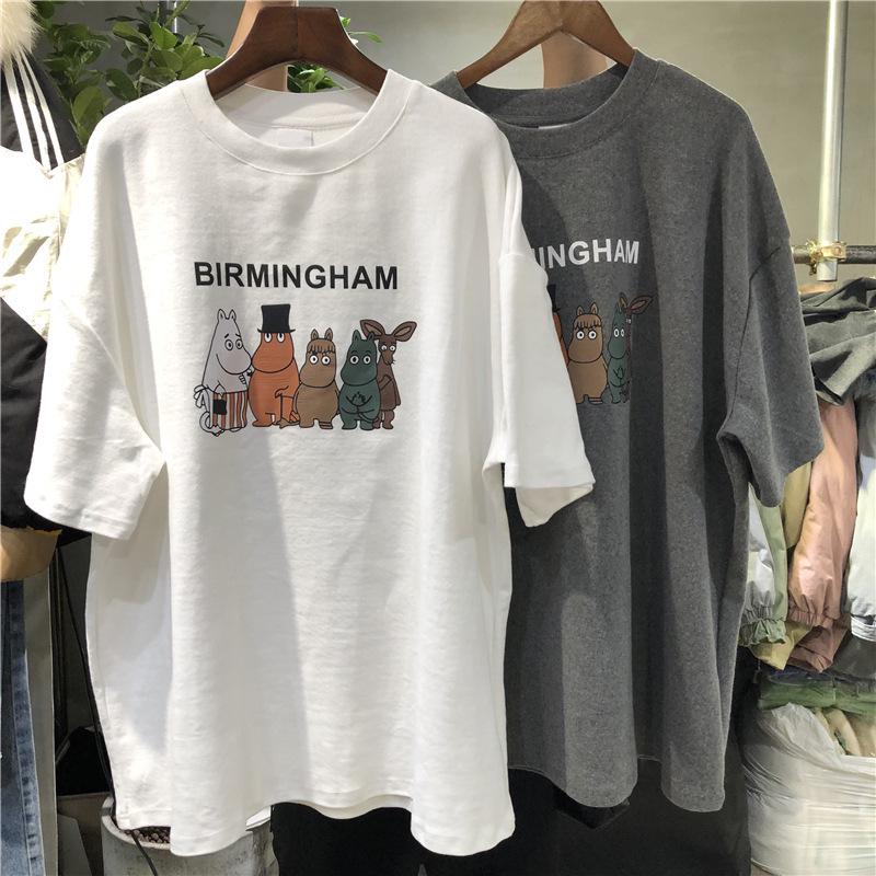 

Women s Korean Harajuku Style Loose Short-Sleeve T-Shirt (2024 Summer) Large