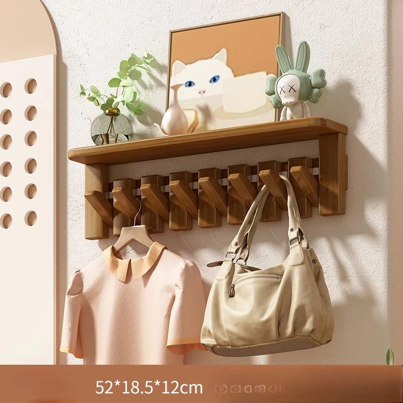 Modular wall Coat racks wooden multifunctional space saving Shelf Storage clothes hangers entrance hall Hanger Living room