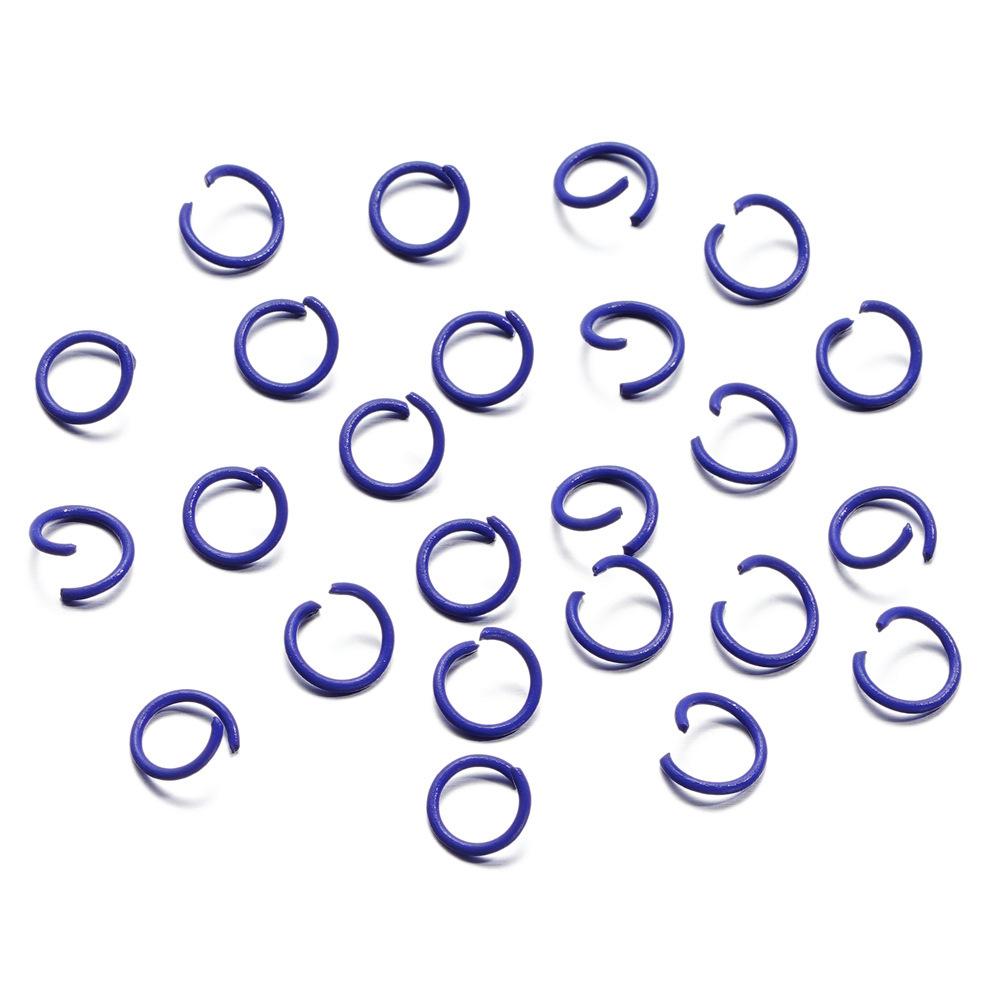 1.2 * 10Mm Open Ring, Colored Painted Iron Ring, Candy Color Connecting Ring, Handmade Diy Keychain Jewelry Ring.