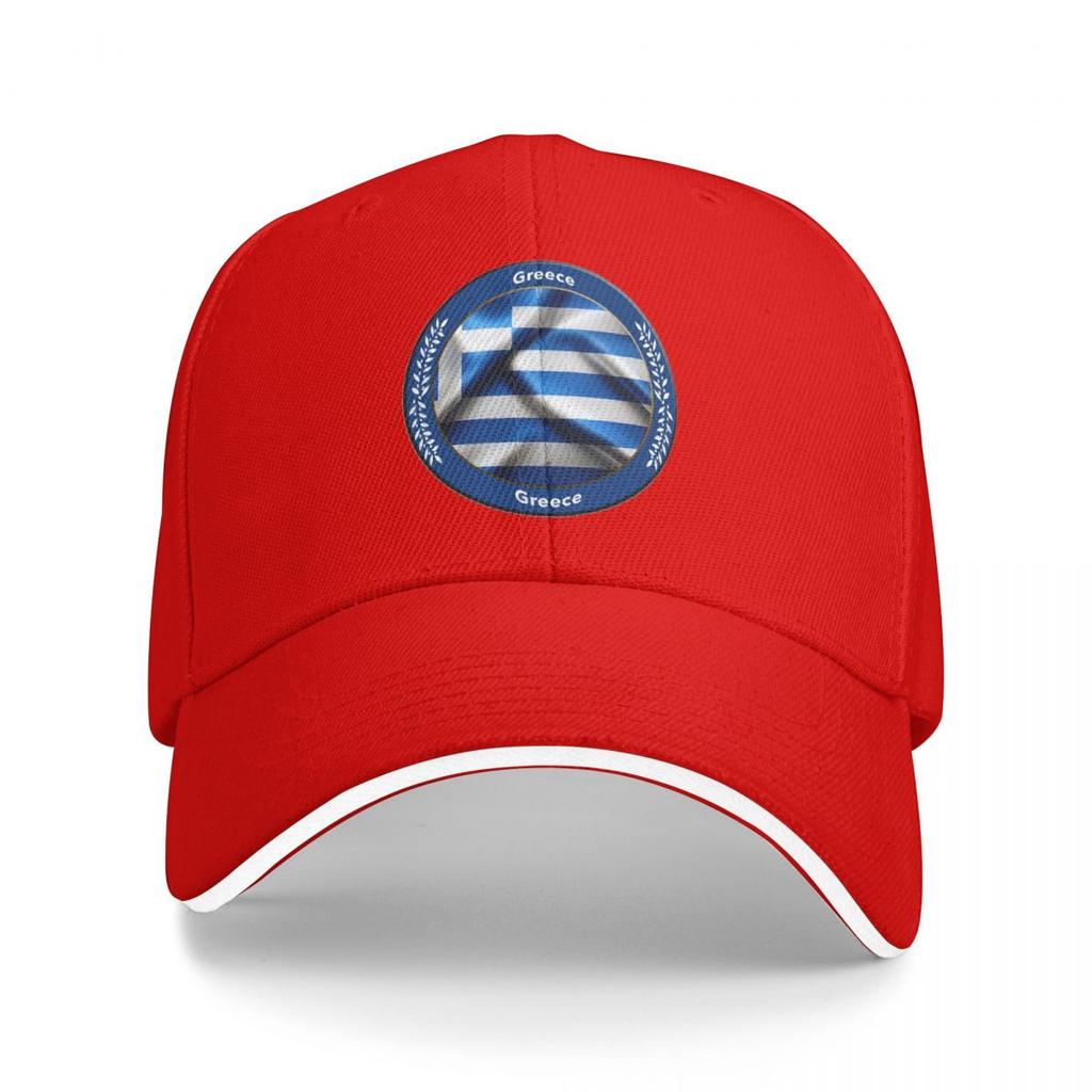 Coat Arms Of Greece Country Flag Team Baseball Caps Snapback Baseball Hats Breathable Casual Casquette Outdoor Unisex