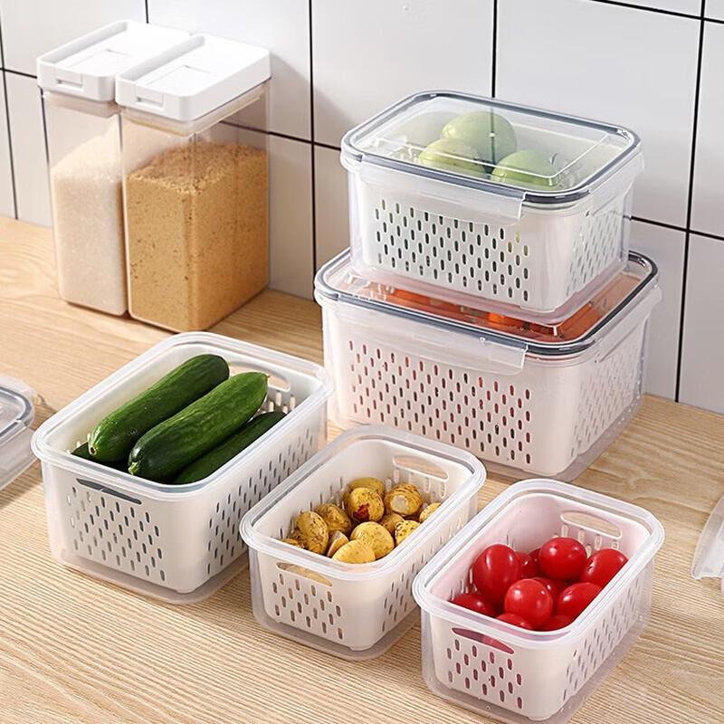 Nordic Plastic 3-Piece Draining Food Storage Set