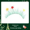 Shiluqiqi Glue-Free Light Green Sunflower Starry Whisper Lashes for Christmas & Cosplay