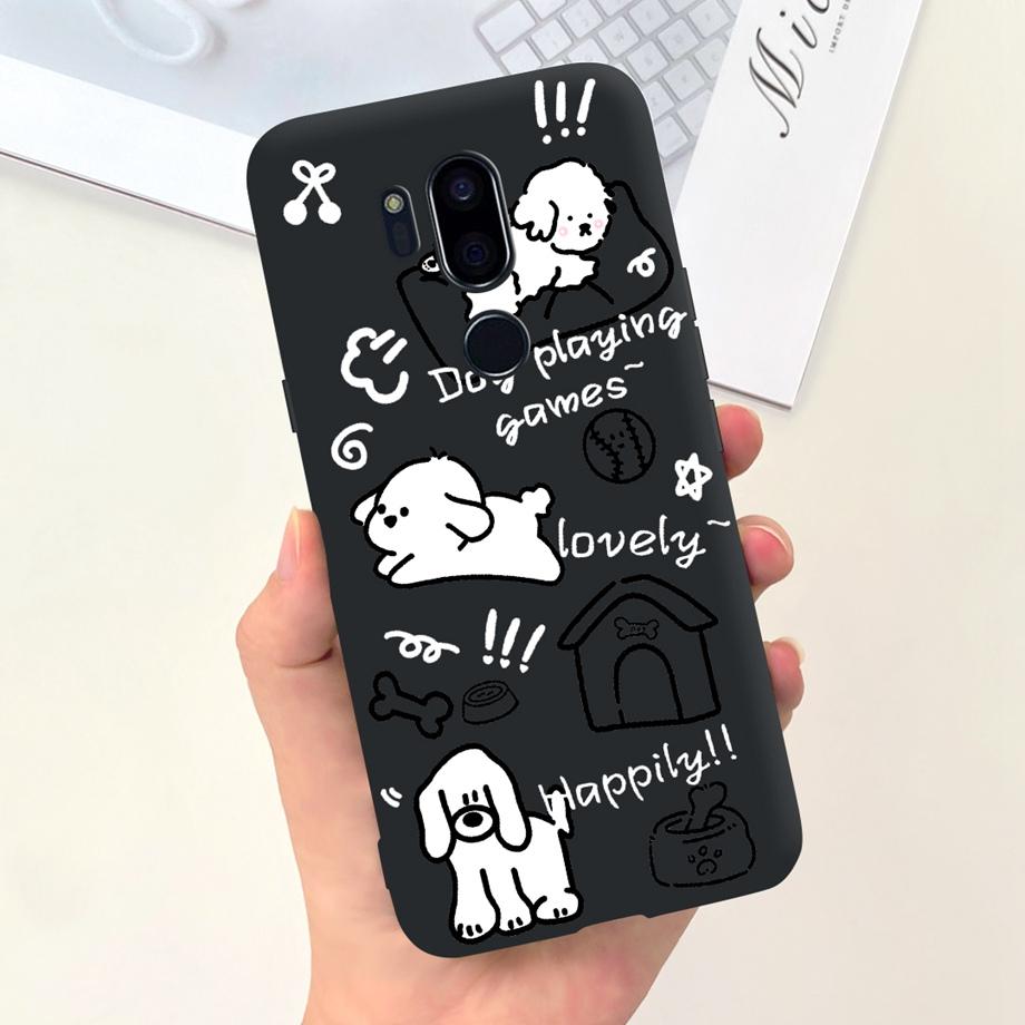 For LG G7 ThinQ G7 Plus Case Luxury Soft Silicone TPU Bumper Phone Cover for LG G6 G6+ Plus Capa Panda Rabbit Goothic Style Case