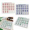 Mahjong Solo Übungsbrett Anfänger Mahjong Trainingswerkzeug Amerikanische Mahjong Strategiehilfe Leicht Tragbar Spieler Übung