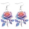 Cross-Border Acrylic Rose Earrings: Perfect for Christmas, Valentine's, Mother's Day & Holiday Gifts