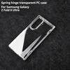 Fashion Transparent PC Spring Hinge Protect Case for Samsung Galaxy Z Fold 8 Ultra Skin Feel Anti-Fingerprint Shockproof Cover