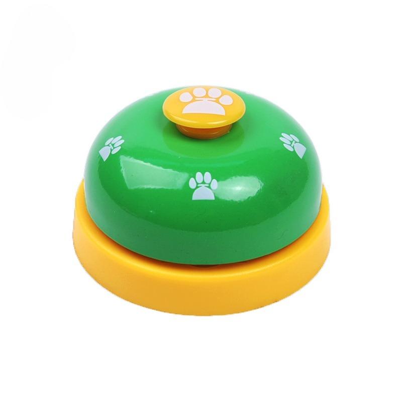 Pet Toy Training Called Dinner Small Bell Footprint Ring Dog Toys for Teddy Puppy Pet