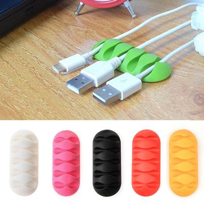 Multipurpose Wire Cord Cable Tidy Holder Drop Clips Organizer Line Fixer Winder Cable Wire Organizer Clip Tidy Cord Holder Panda White
