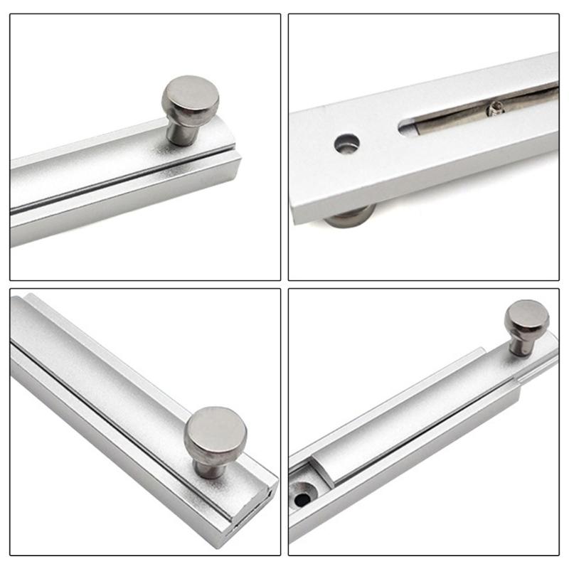 Snadno instalovatelný posuvný dveřní šroub s pevnou kovovou konstrukcí Moderní push-pull uzávěr dveří 78 mm pro lepší bezpečnost