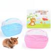 Small Pet Carrying Cage Portable Transparent Hamster Carrying Case Creative Pet Carrying Cage Travel Pet Carrying Hamster Cage