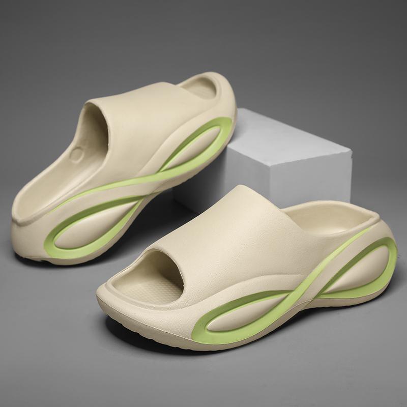 

Fashion Men Women Slippers Indoor Outdoor Sandals Beach Soft Thick Sole Slides Casual Shoes Mens Flip-flops Home Slippers 36-45 38-39 хаки