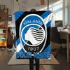 1 Stück Benutzerdefinierter Name Atalanta BC Gemustert Flanelldecke Geeignet für Alle Jahreszeiten für Heimdekoration Wärme und Komfort Geschenke Feiertagsgeschenk