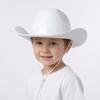 Brede Rand Kinder Cowboy Hoed Vilt Tophoed Mode Jazz Hoed Podium Optreden