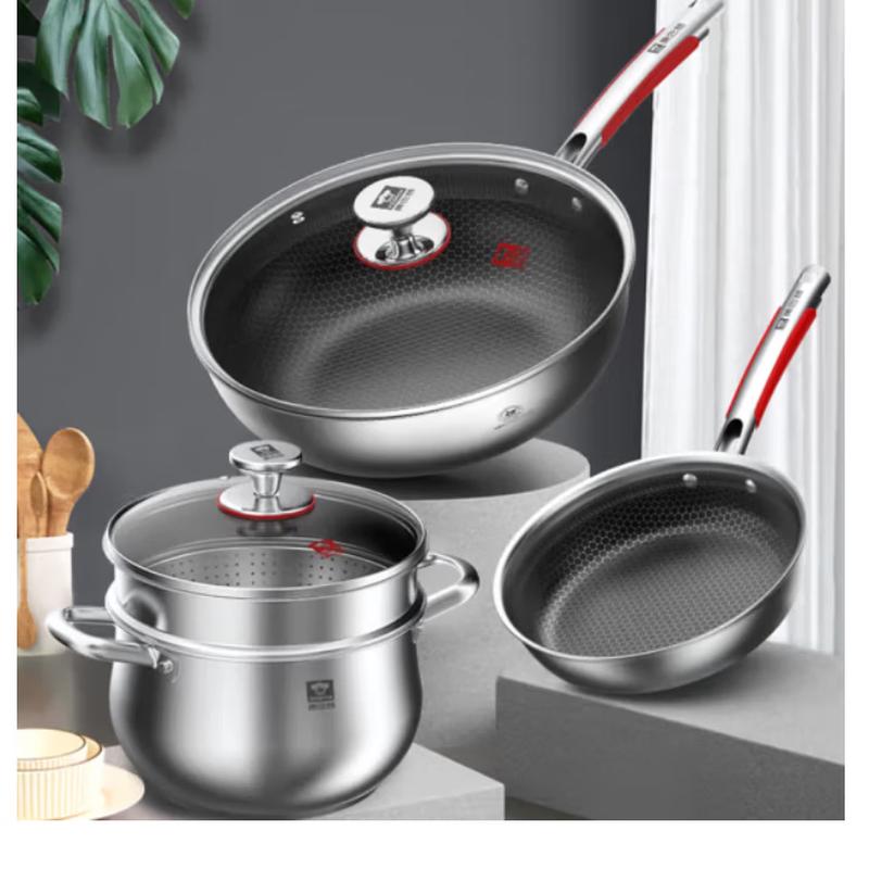 Kambach 304 Stainless Steel 3-Piece Cookware Set