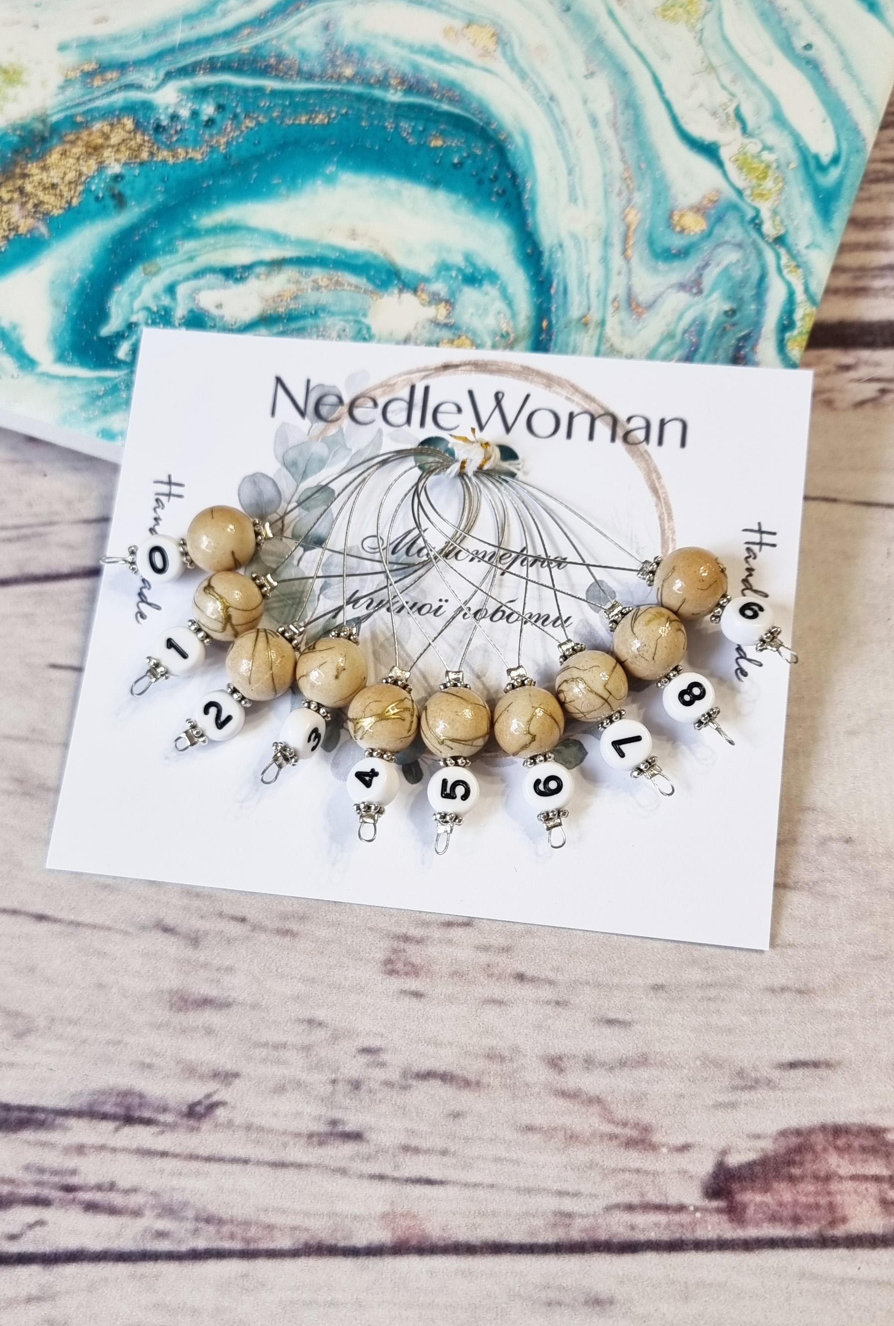 

Маркери для в язання з номерами • Набір з 10 (0–9) one size абрикосовий