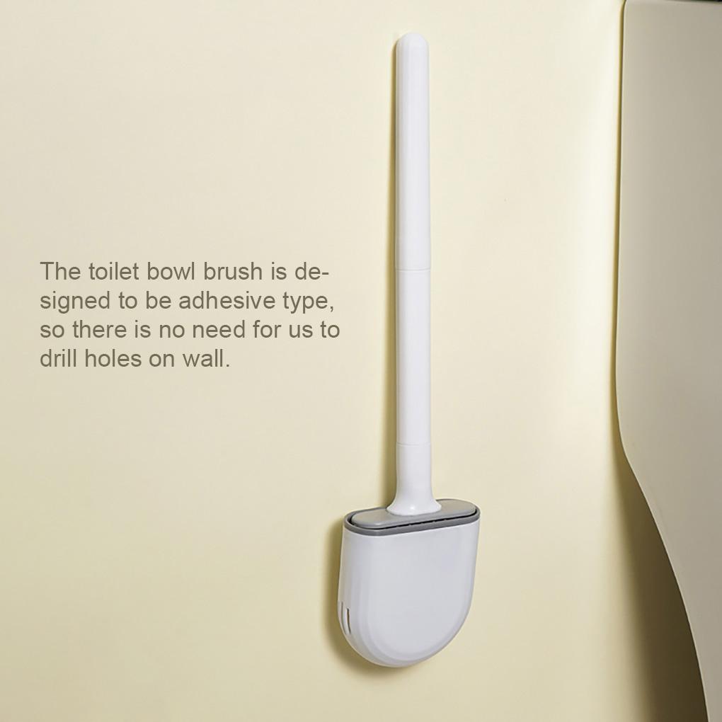 PP Toilet Bowl Brush Portable TPR Head Wall Mounting Detachable Long Handle Odorless Draining Bracket Brushes Accessories