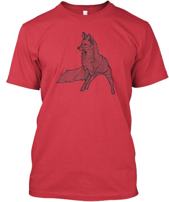 

Modern Nature Fox T-Shirt Made in the USA Size S to 5XL M
