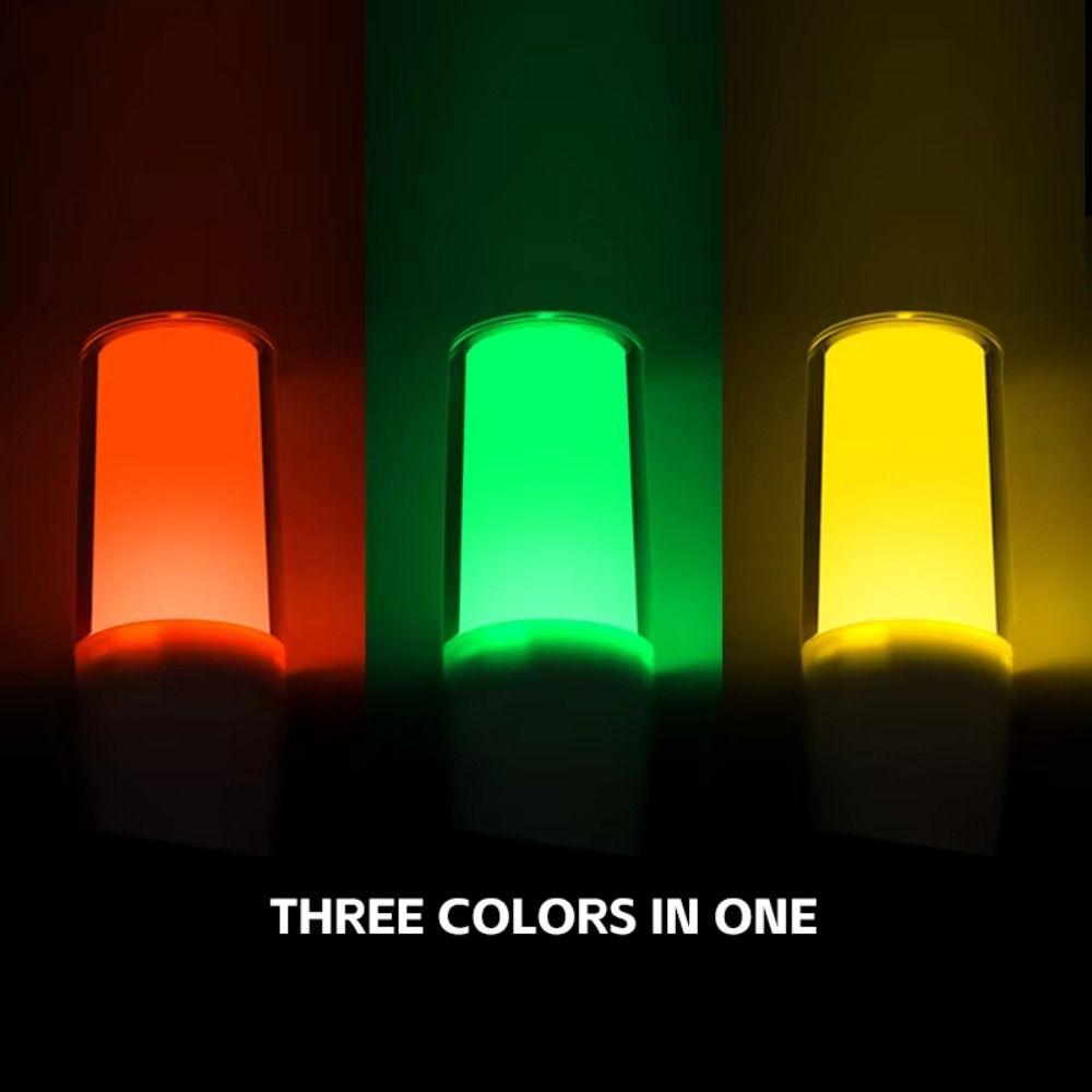 3-Color LED Signal Light Constant Light DC12V/24V/AC220V Alarm Indicator Light Energy Saving with Buzzer Alarm