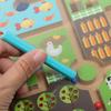 Kid Magnetic Wooden Educational Maze Children Brain Training Board Game Educational Toy