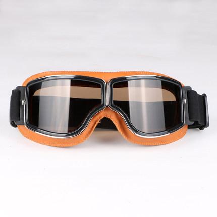 Customizable Clear Motorcycle Helmets Glasses UV Riding Goggles with PC Frame Eyewear for Motorcycling