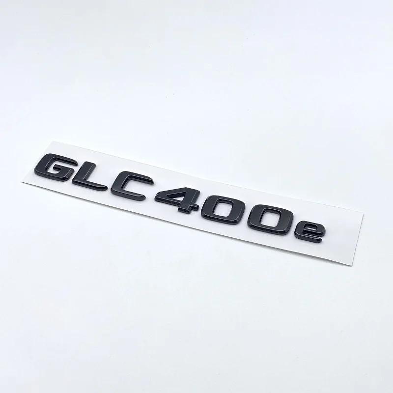Błyszczące Czarne Litery 3D ABS GLC300de GLC300e GLC350e GLC400e 4Matic Emblemat dla Mercedes Benz GLC X253 Naklejka z Logo na Bagażnik Samochodu PQ7