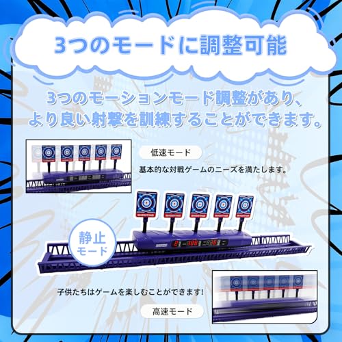 CYFIE Electronic Target Shooting Game with Auto-Rise, Target Aiming, Auto-Scoring, Shooting Practice, Sound Effects, 4 Game Modes, Extra Targets, Wris