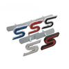 1Pc 3D Metal S Front Grille Chrome Emblem Badge Car Stickers Decals for Focus Fiesta Ecosport Kuga Mondeo Everest Car Styling