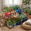 Football Fusion Art 1 Theme blanket Lightweight Warm Flannel Blanket Decorative Throw Blanket for Home Decoration