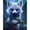 Round Diamond 5D DIY Diamond Painting "Fox" Embroidery Cross Stitch Mosaic Decoration Gift