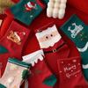 5Pairs Comfortable Cotton Christmas Sock Ornament Christmas Party Children Adult Gift Santa Reindeer Pattern Xmas New Year Decor