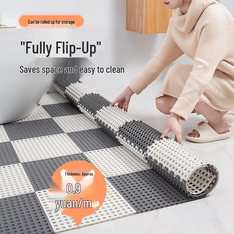 Non-Slip Water-Resistant Bathroom Floor Mat for Toilets, Pets, and Pools