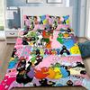 Cartoon B-Barbapapa Bettwäsche-Set Für Schlafzimmer Weiche Moderne Tagesdecken Bequeme Kinder Bettbezug Bettdeckenbezug Und Kissenbezug