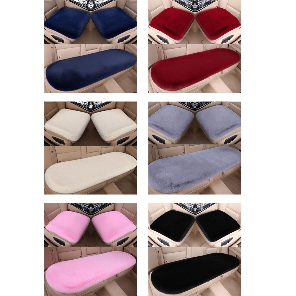 Thick Auto Seat Cushion Comfortable Faux Fur Car Seat Cover Practical Plush Car Seat Cover  Winter
