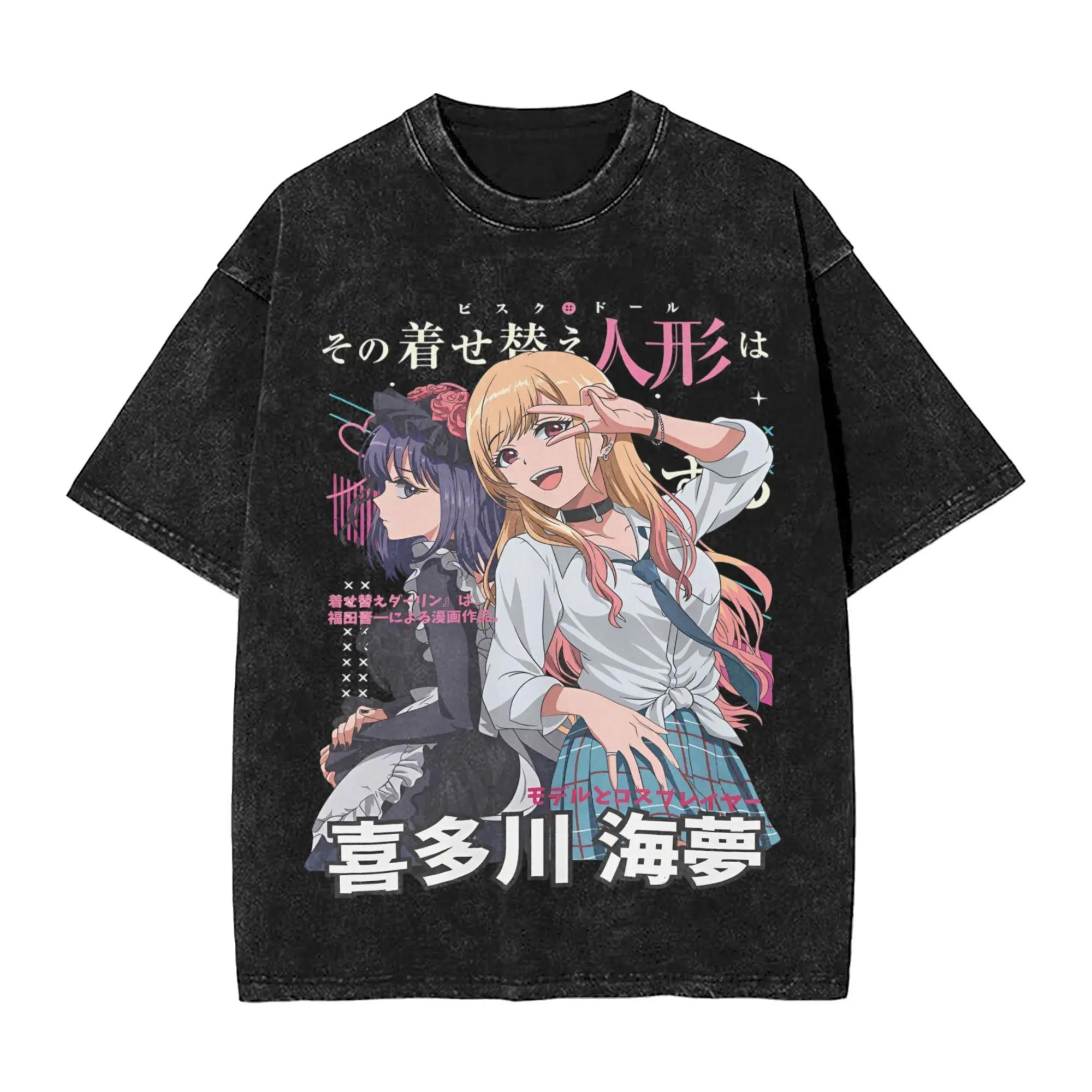 

My Dress Up Darling Marin Kitagawa Shizuku Kuroe Anime Manga T Shirt Streetwear T-Shirt Tees Tops for Men Women 3XL