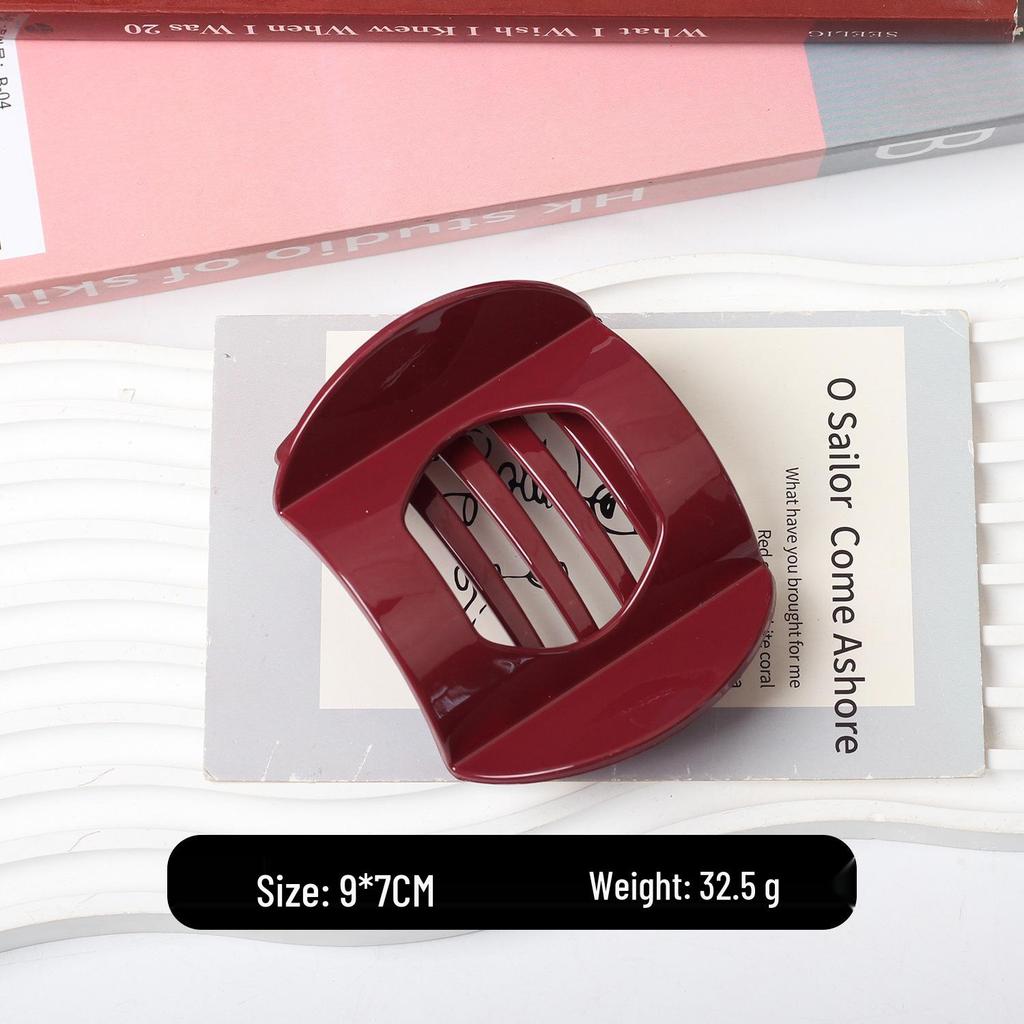 Hohle Quadratische Fünfzahn-Haarklammer: Vielseitiger horizontaler Clip für Kopfbedeckungen und Haarstyling