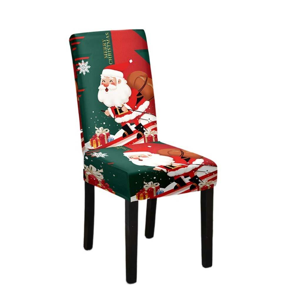 

Xmas Decoration Christmas Chair Cover Seat Protector Wear For Chairs New Year Style 7