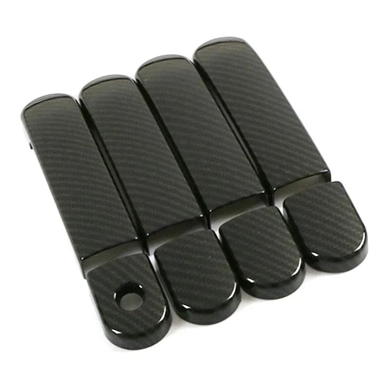 Car Upgrade Carbon Fiber Door Handle Cover For Nissan March Micra K12 Grand Livina L10 Note Tiida C11 Cars Accessories