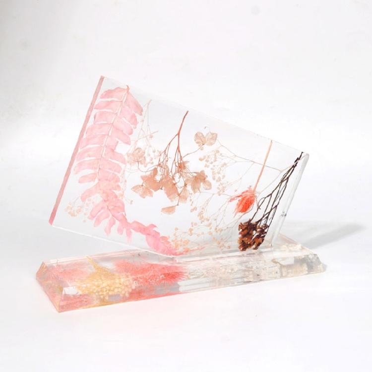 Photo Frame Resin Mold Trapezoid Silicone Epoxy Mold for Casting,Crystal Picture Frame Mold for DIY Crafts,Table Decor