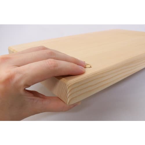Ichihara Woodworks Wooden Cutting Board, "Kufujin" Wide Size, 42 x 24 x 3 cm