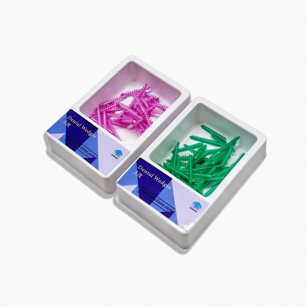 1 Packung oder 2 Packungen Einweg-Dental-Adaptive Silikon-Interdentalkeile Medizinische Silikonmaterialien Dentalmatrizen Matrizenkeile