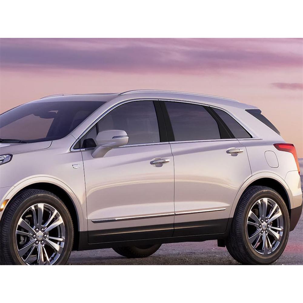 6X Gloss Black Pillar Posts Trim Piano Cover Window For Cadillac Xt5 2017-2023