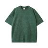 Men's Trendy 260g American Retro Washed Distressed Batik T-shirt - Pure Cotton, Snowflake Short Sleeve