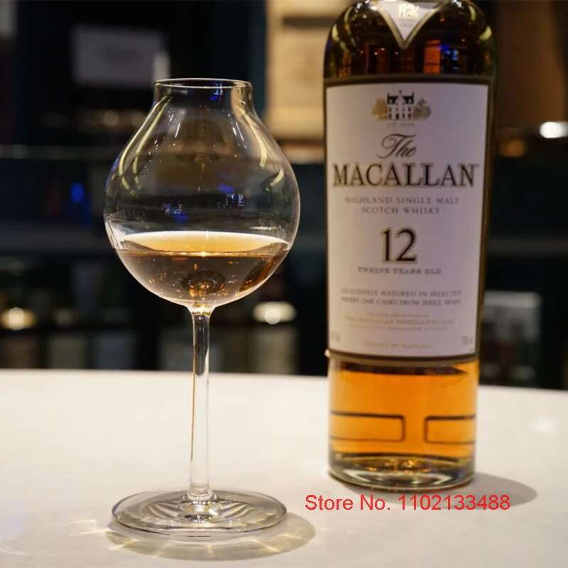 245ml Clear Crystal Glass Whiskey Goblet Sommelier Dedicated Wine Tasting Cup Old-fashioned Whisky Copita Nosing Glasses Snifter