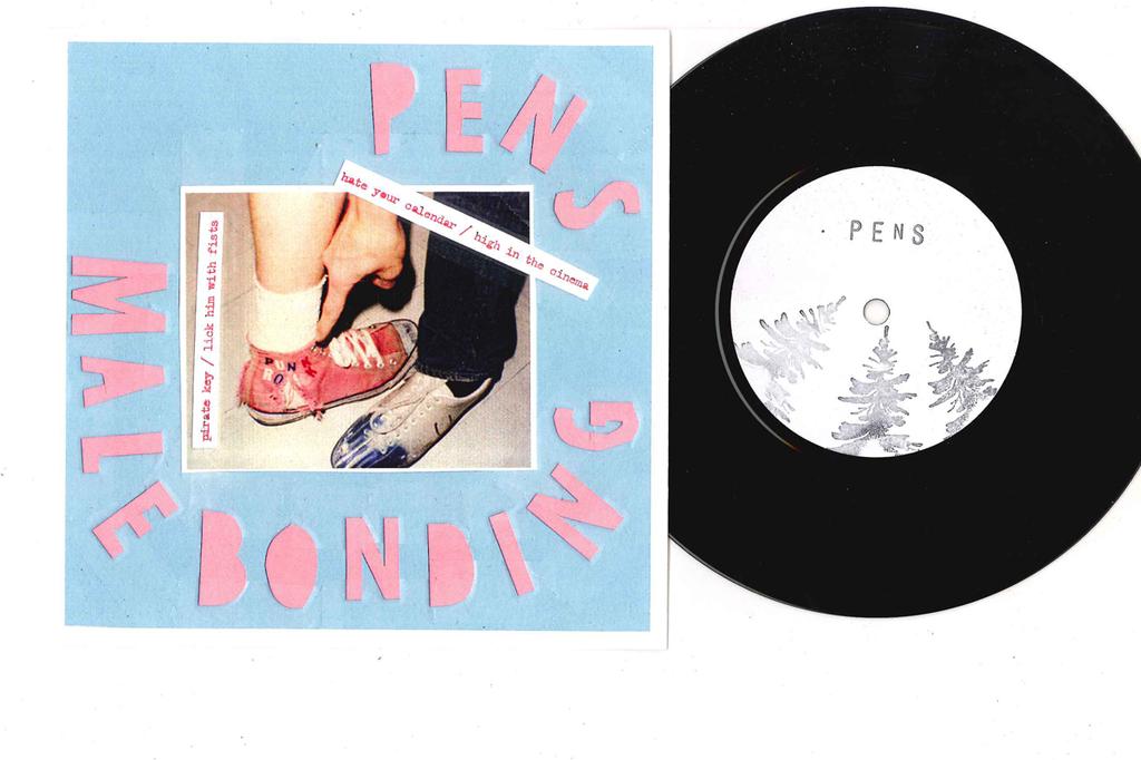 7inch Record PENS, MALE BONDING - Split 003 PARADISE VENDOR 2008 UK Rock Used