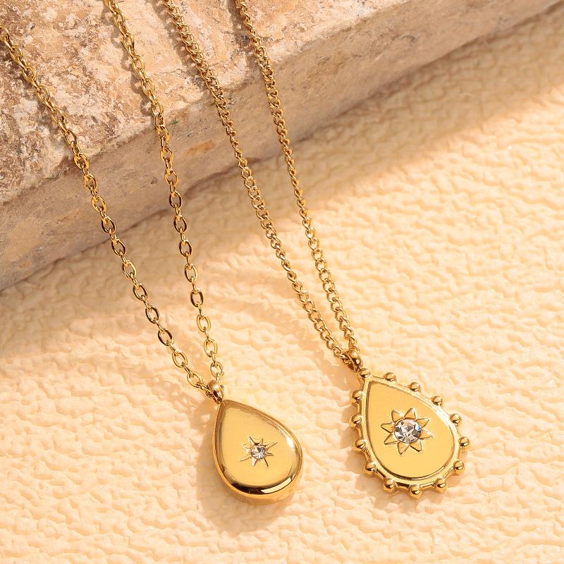 Nischen Design Luxus Mikro-Pavé Diamant Stern Anhänger Halskette