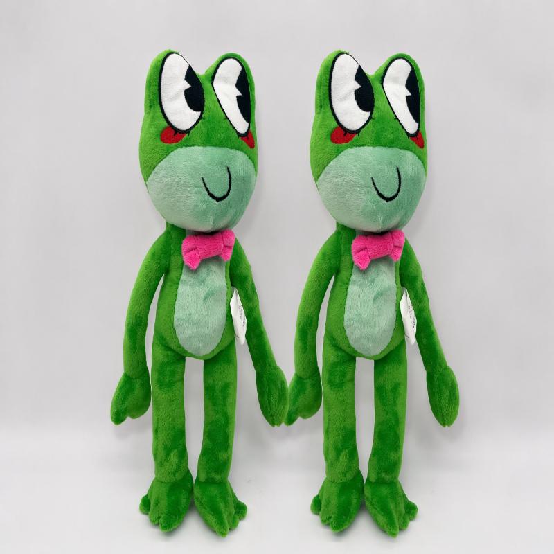 Frog Plush Toy  Cute Soft Stuffed Animal Plushie Doll Kawaii Frog Character Kids Birthday Gift Room Decoration Home Collectible