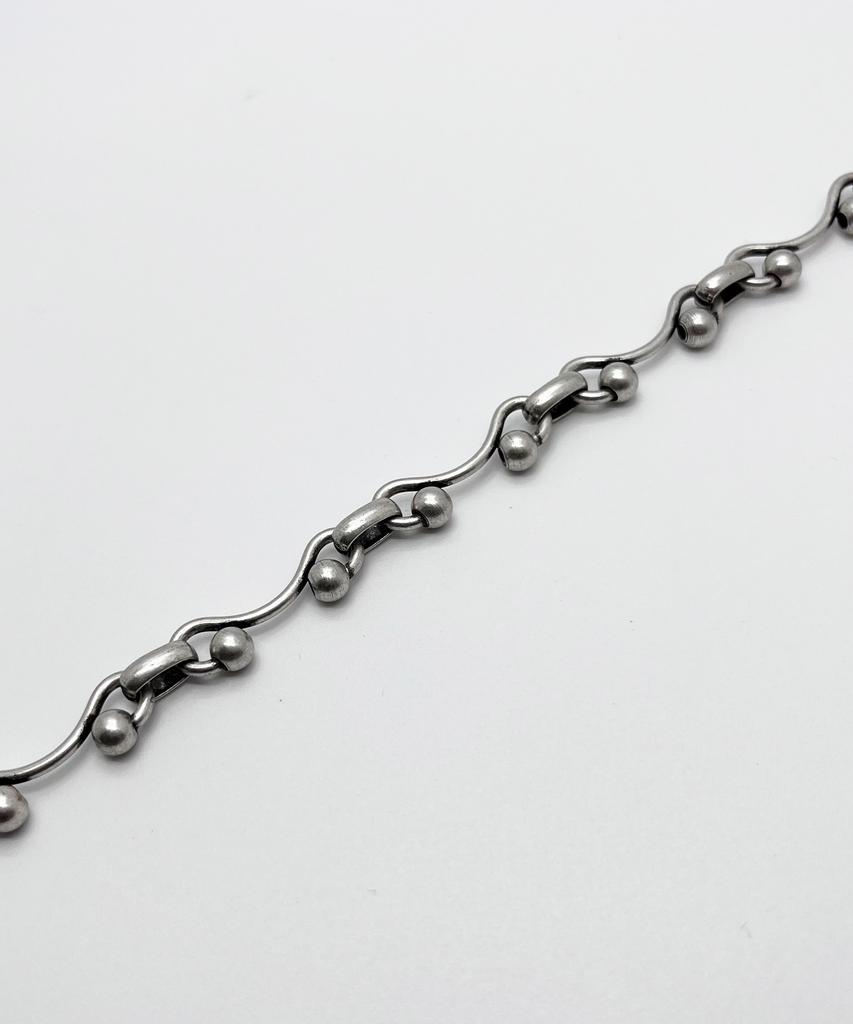 Sexto [Necklace][Surgical Steel] 383 Chain Necklace Vintage Silver