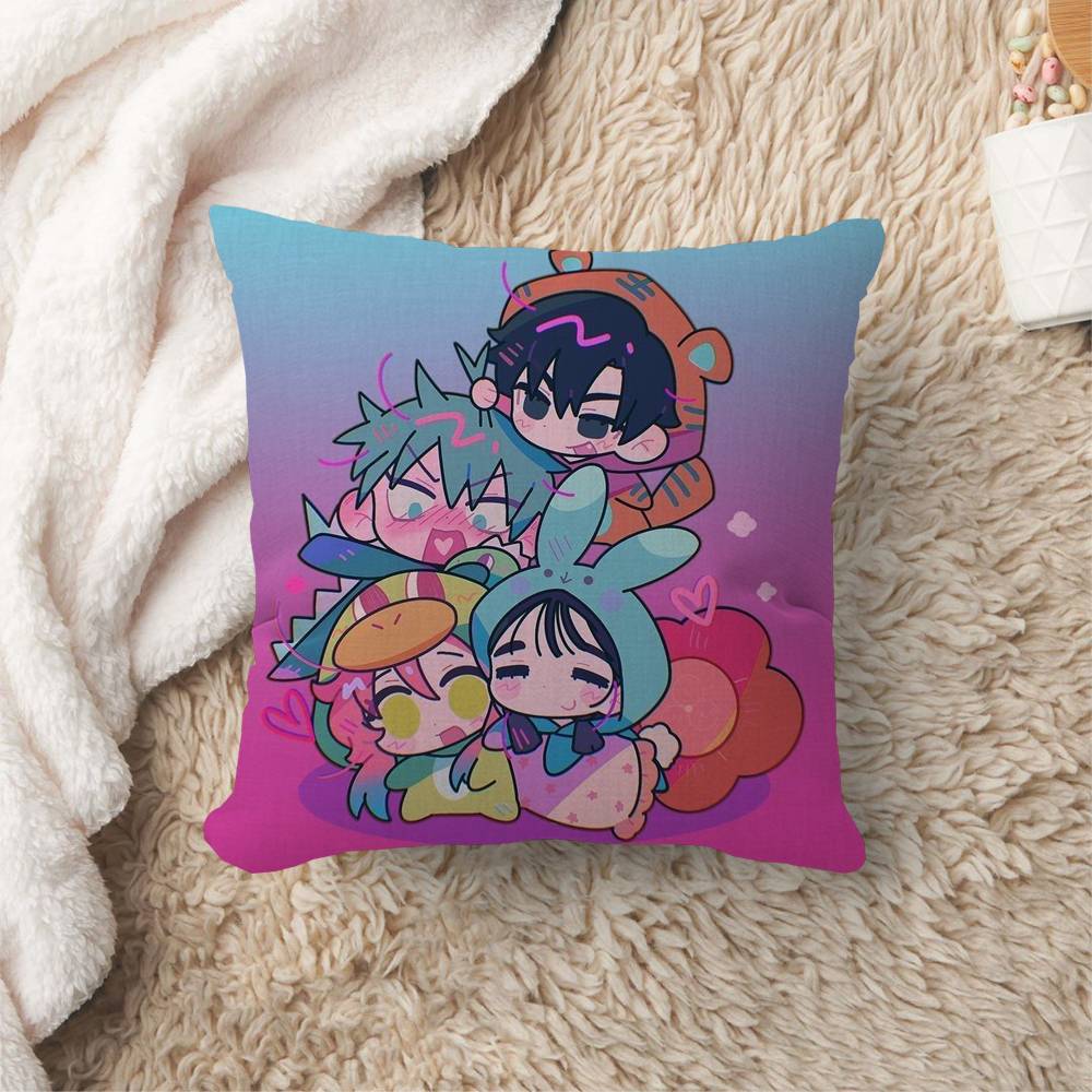 Cute Anime ALIEN STAGE Mizi Sua Ivan Maple Design Cushion Cover Happy Autumn Harvest Decor Holiday Decorati Pillow Cover